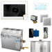 MS (XDream) 5000-Watt Steam Generator with iSteamX Control and Aroma Glass Steamhead in White Satin Brass