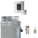 Super (iTempoPlus) 12 kW (12000 W) Steam Shower Generator Package with iTempoPlus Control in Square Polished Chrome