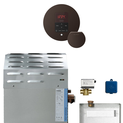 Super (Butler) 12 kW (12000 W) Steam Shower Generator Package with iTempoPlus Control in Round Oil-Rubbed Bronze