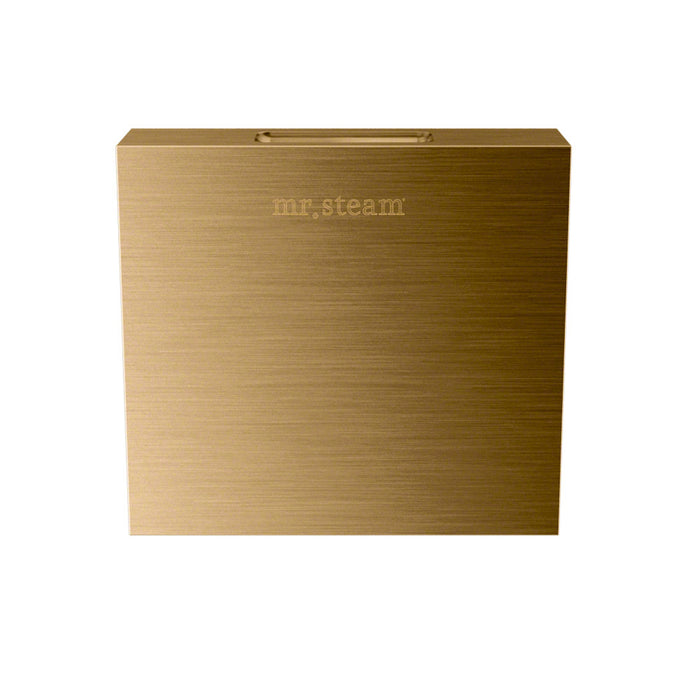 Aroma Designer 3 in. W. Steamhead with AromaTherapy Reservoir in Square Brushed Bronze