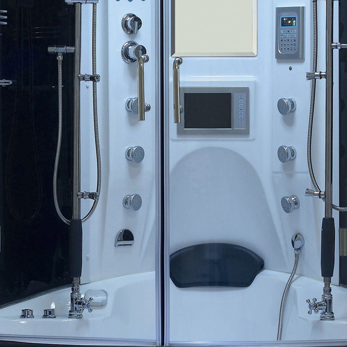 Maya Bath Valencia Steam Shower - White Finish