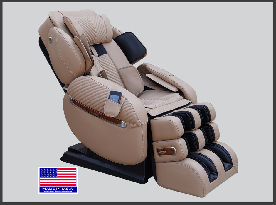 Luraco iRobotics 9 Max Plus Billionaire Edition Massage Chair - Cream