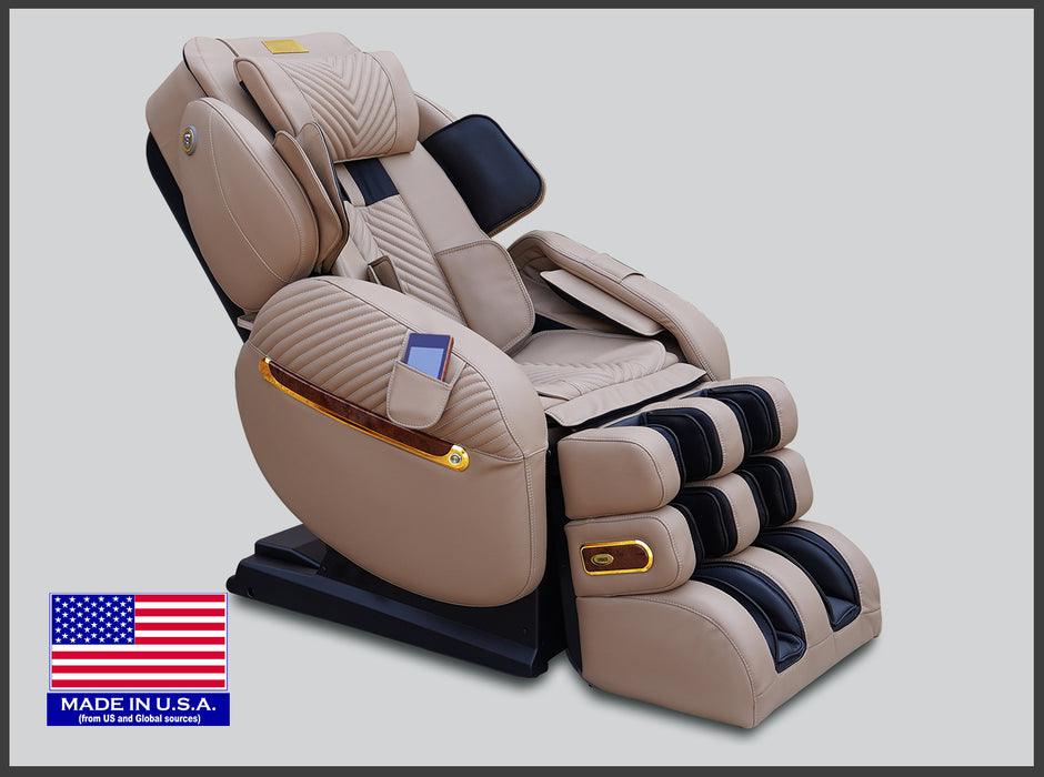 Luraco iRobotics 9 Max Plus Royal Edition Massage Chair - Cream