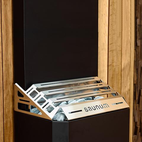 Saunum AIR 10 - 9.6kW Sauna Heater with Climate Equalizer - Black