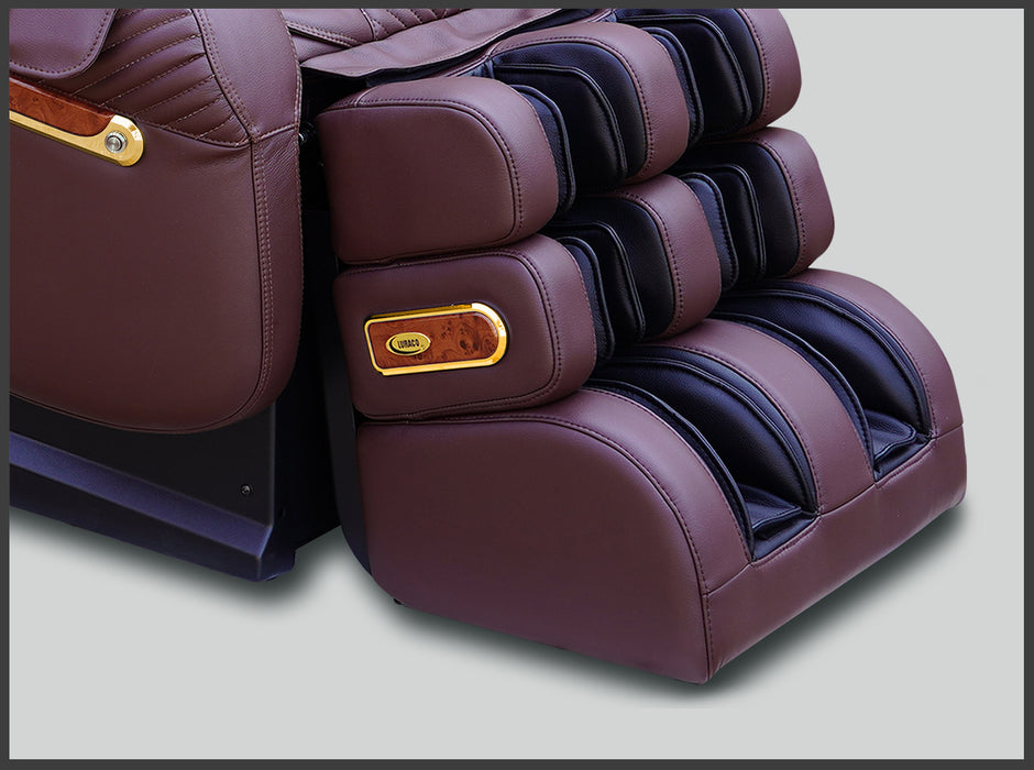 Luraco iRobotics 9 Max Plus Royal Edition Massage Chair - Chocolate Brown