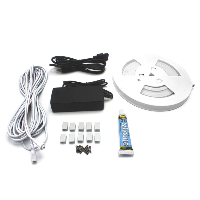 Prosaunas Universal Sauna White Light Kit with Flexible LED Strip (16ft)