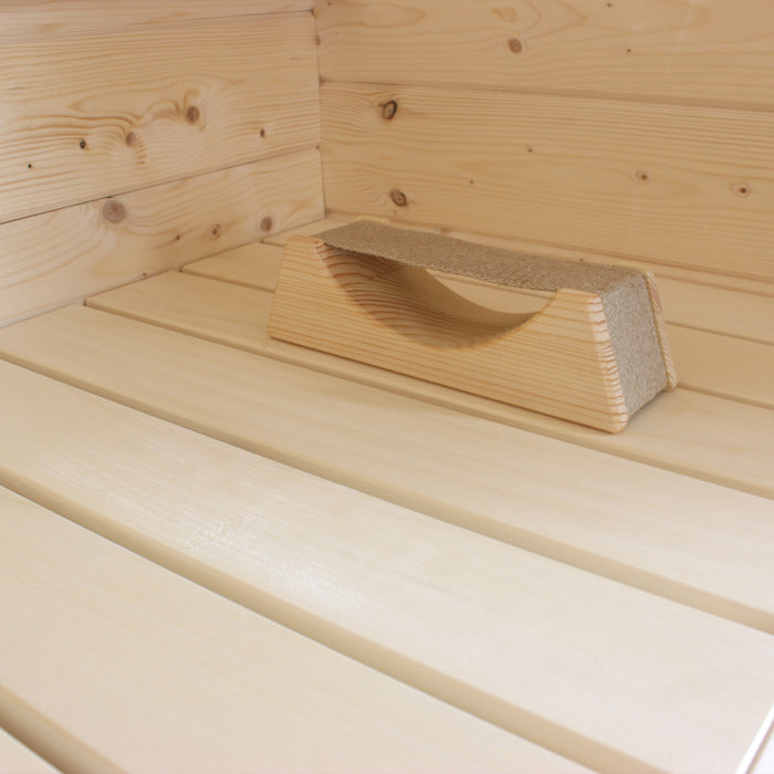 Prosaunas Wood Sauna Ergo-Headrest with Cloth Neck Support