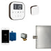 AirButler Steam Shower Control Package with AirTempo Control and Aroma Glass SteamHead in White Oil Rubbed Bronze