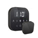 AirTempo Steam Shower Control and Aroma Glass SteamHead in Black Matte Black