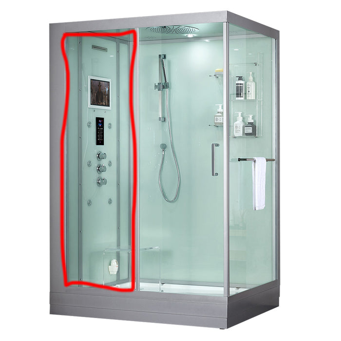 Maya Bath Platinum Anzio Steam Shower - White Finish (Left)