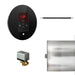 Basic Butler Linear Steam Shower Control Package with iTempo Control and Linear SteamHead in Round Glass Black