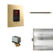 Basic Butler Linear Steam Shower Control Package with iTempo Control and Linear SteamHead in Square Polished Brass