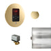 Basic Butler Steam Shower Control Package with iTempo Control and Aroma Designer SteamHead in Round Polished Brass