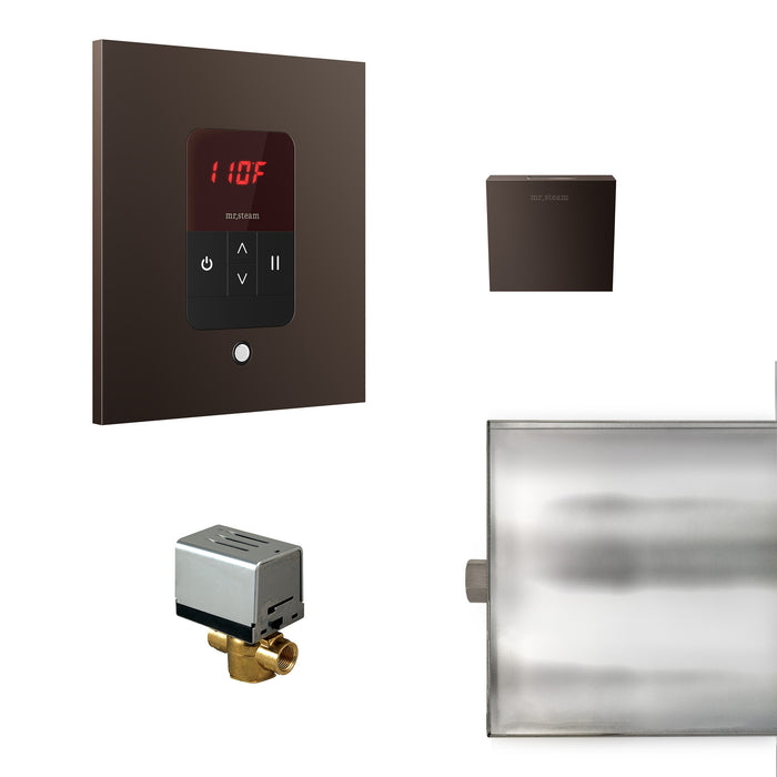 Basic Butler Steam Shower Control Package with iTempo Control and Aroma Designer SteamHead in Square Oil Rubbed Bronze