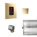 Basic Butler Steam Shower Control Package with iTempo Control and Aroma Designer SteamHead in Square Polished Brass