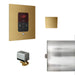 Basic Butler Steam Shower Control Package with iTempo Control and Aroma Designer SteamHead in Square Custom Plated/Unfinished