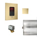 Basic Butler Steam Shower Control Package with iTempo Control and Aroma Designer SteamHead in Square Satin Brass