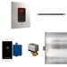 Butler Linear Steam Shower Control Package with iTempoPlus Control and Linear SteamHead in Square Polished Nickel