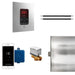 Butler Max Linear Steam Shower Control Package with iTempoPlus Control and Linear SteamHead in Square Polished Chrome