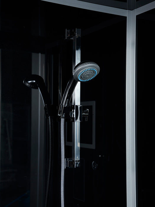 Maya Bath Platinum Catania Steam Shower - Black Finish (Left)