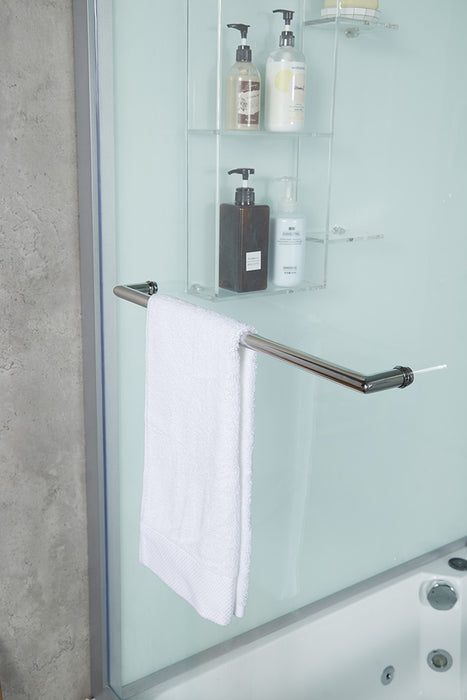 Maya Bath Platinum Catania Steam Shower - White Finish (Right)