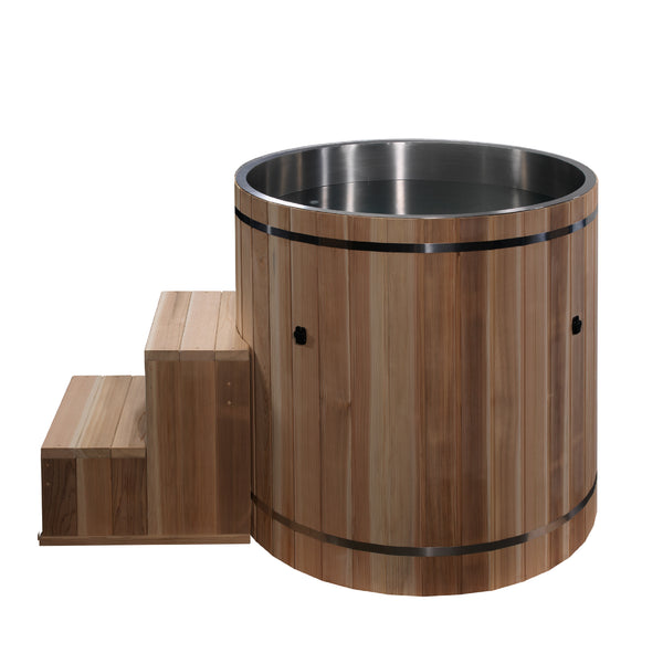 Dynamic Cold Therapy 316 Ultra Stainless Steel Barrel Cold Plunge Tub