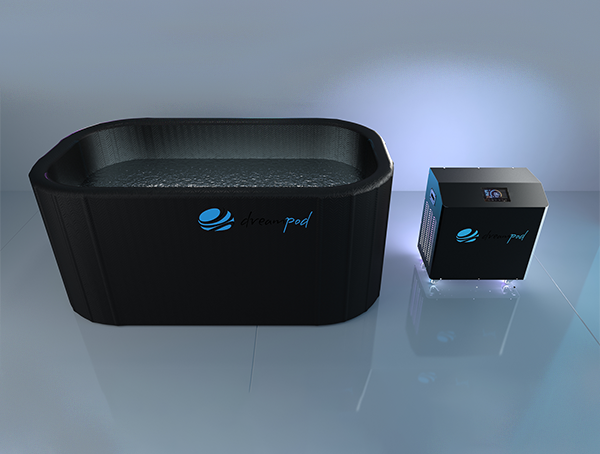 Dreampod Ice Bath FLEX with Chiller - Black Finish