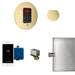 Butler Steam Shower Control Package with iTempoPlus Control and Aroma Designer SteamHead in Round Satin Brass