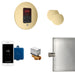 Butler Max Steam Shower Control Package with iTempoPlus Control and Aroma Designer SteamHead in Round Satin Brass