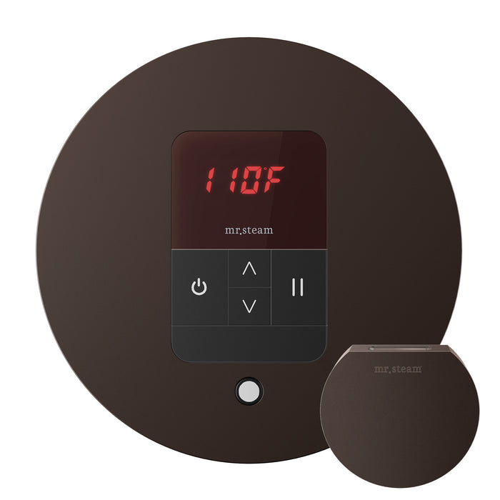 iTempo Steam Shower Control and Aroma Designer SteamHead in Round Oil Rubbed Bronze