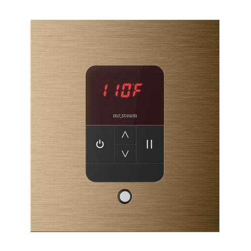 iTempo Steam Shower Control and Aroma Designer SteamHead in Square Brushed Bronze