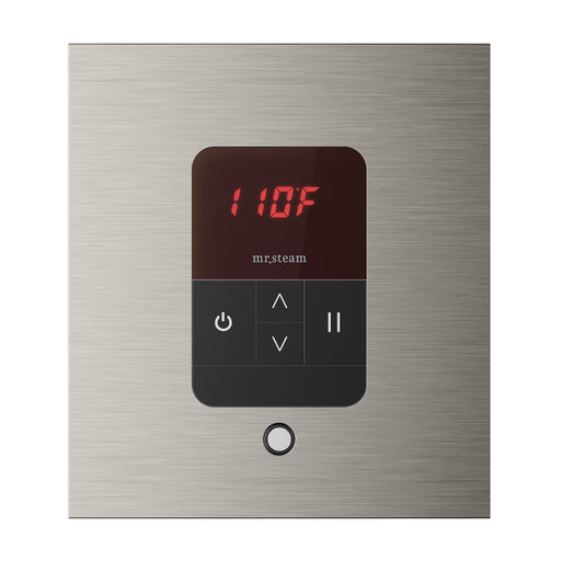 iTempo Steam Shower Control and Aroma Designer SteamHead in Square Brushed Nickel