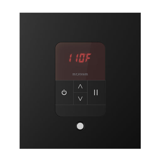 iTempo Steam Shower Control and Aroma Designer SteamHead in Square Matte Black