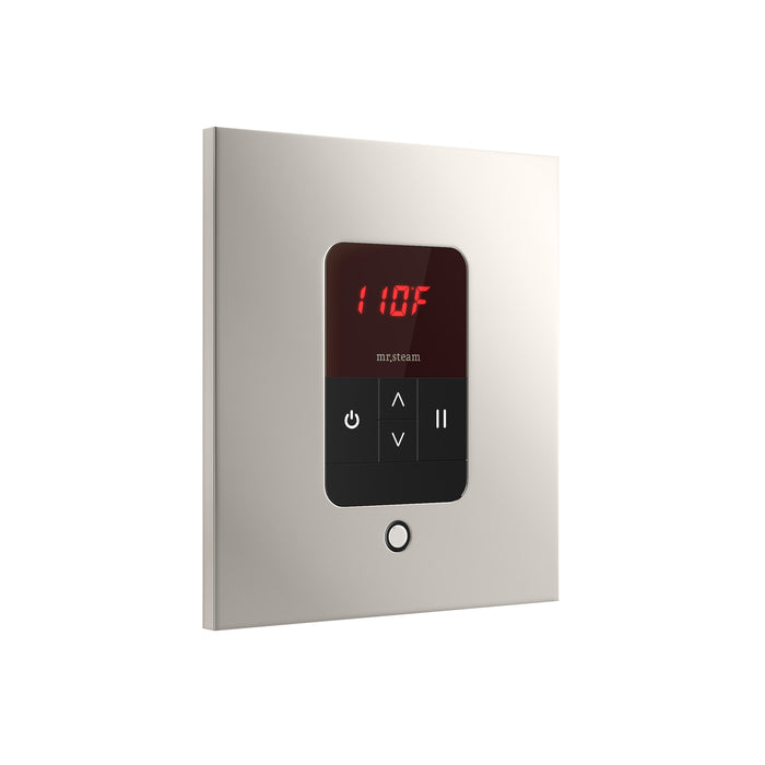 iTempo Steam Shower Control and Aroma Designer SteamHead in Square Polished Nickel