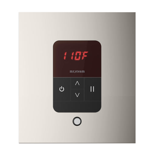 iTempo Steam Shower Control and Aroma Designer SteamHead in Square Polished Nickel