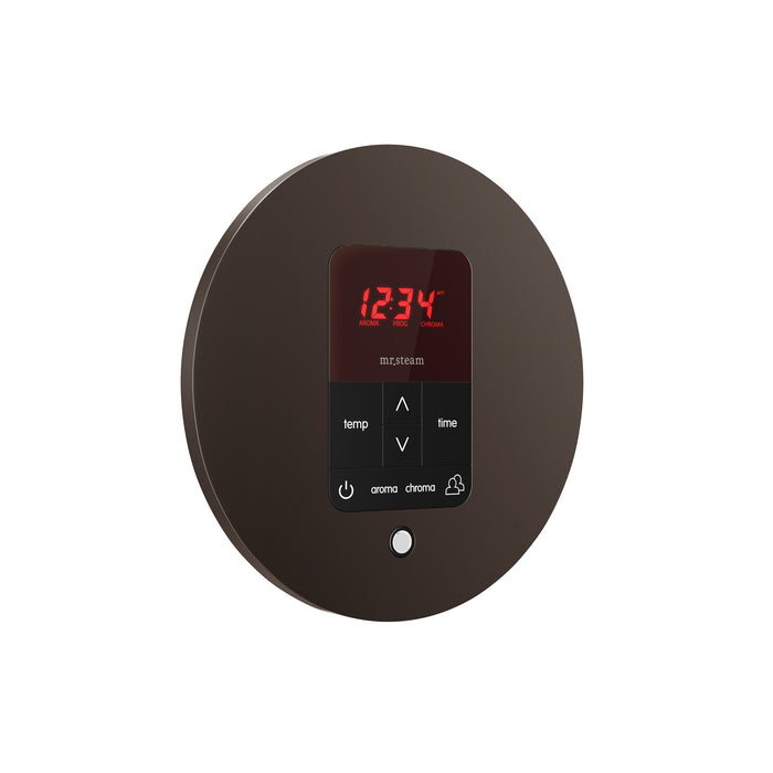 iTempoPlus Steam Shower Control and Aroma Designer SteamHead in Round Oil Rubbed Bronze