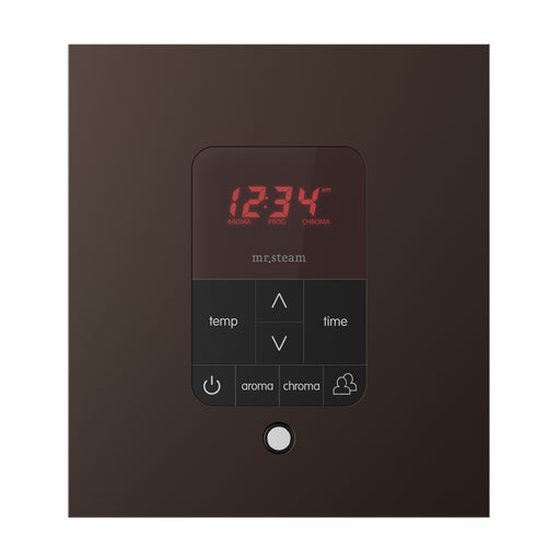 iTempoPlus Steam Shower Control and Aroma Designer SteamHead in Square Oil Rubbed Bronze