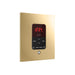 iTempoPlus Steam Shower Control and Aroma Designer SteamHead in Square Polished Brass