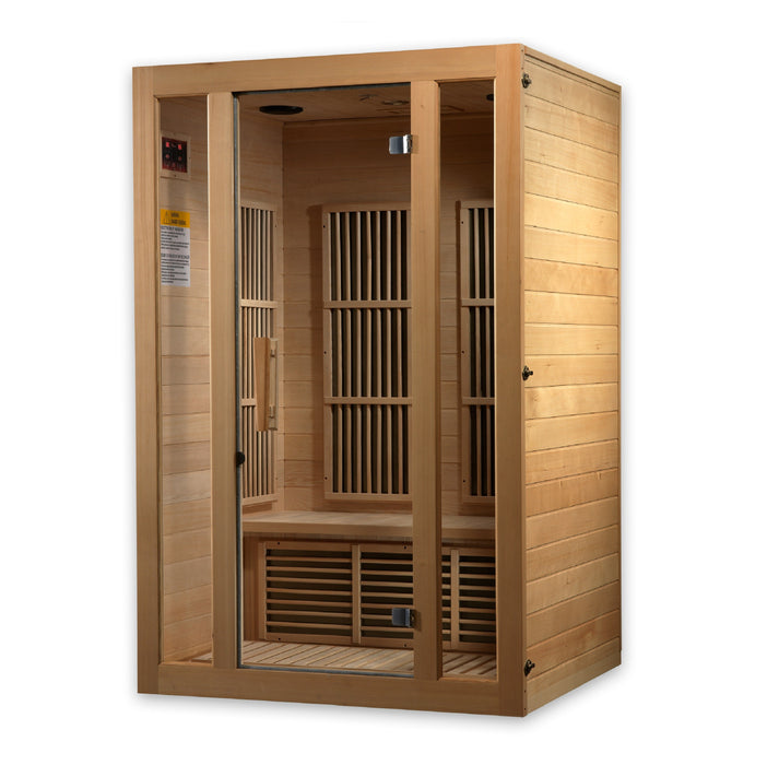 Maxxus "Seattle" 2 person Near Zero EMF (Under 2MG) Infrared Sauna Canadian Hemlock