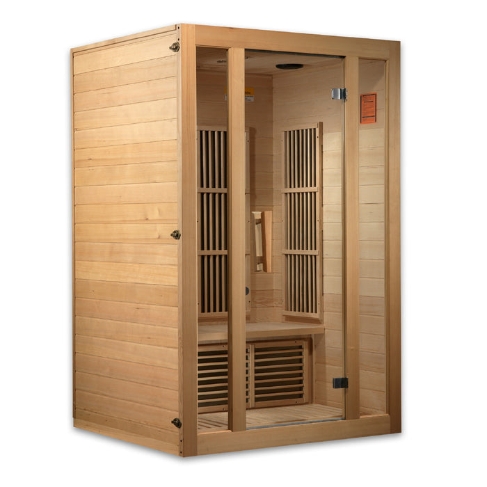 Maxxus "Seattle" 2 person Near Zero EMF (Under 2MG) Infrared Sauna Canadian Hemlock