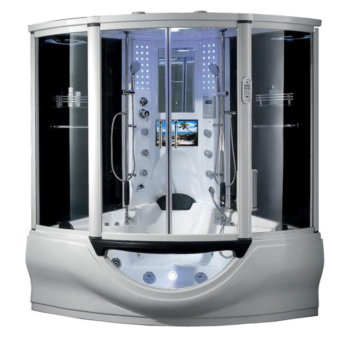 Maya Bath Platinum Superior Steam Shower - White Finish