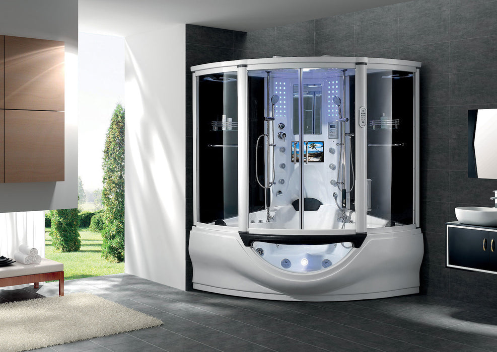 Maya Bath Platinum Superior Steam Shower - White Finish