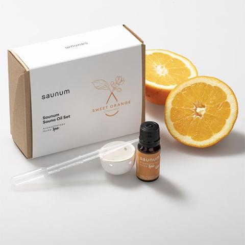 Saunum Aroma Oil Set Sweet-Orange Aroma Oil with Reservoir - 10ml