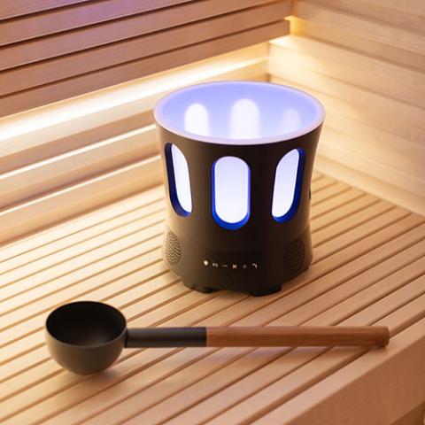 SaunaLife SaunaZone Sauna Bucket with Bluetooth Speaker and Lights