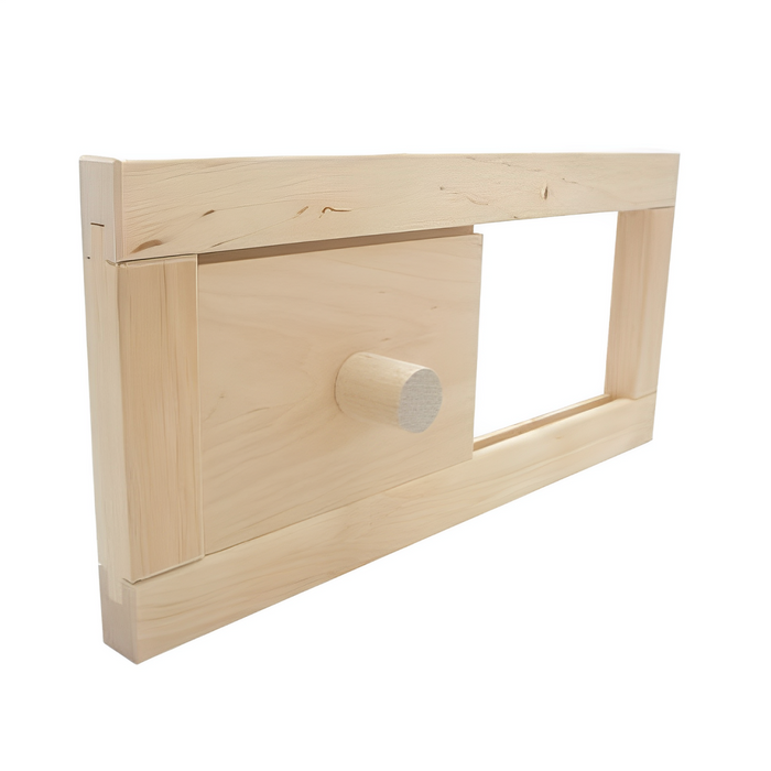 Prosaunas .5" x 5.2" x 11" Sauna Air Ventilation Hatch - Alder