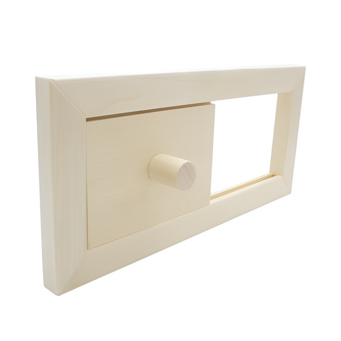 Prosaunas .5" x 5.2" x 11" Sauna Air Ventilation Hatch - Aspen