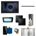 XDream Linear Steam Shower Control Package with iSteamX Control and Linear SteamHead in Black Polished Chrome