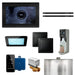 XDream Max Linear Steam Shower Control Package with iSteamX Control and Linear SteamHead in Black Matte Black