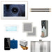 XDream Max Linear Steam Shower Control Package with iSteamX Control and Linear SteamHead in White Brushed Bronze