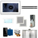 XDream Max Linear Steam Shower Control Package with iSteamX Control and Linear SteamHead in White Matte Black